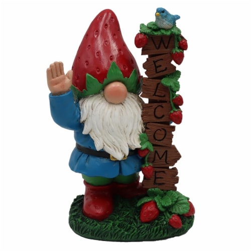 HD Designs Outdoors Welcome Gnome Perspective: front