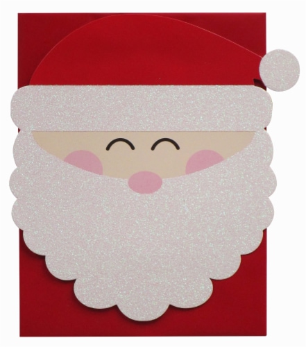 Holiday Home Santa Shape Holiday Gift Bag Perspective: front