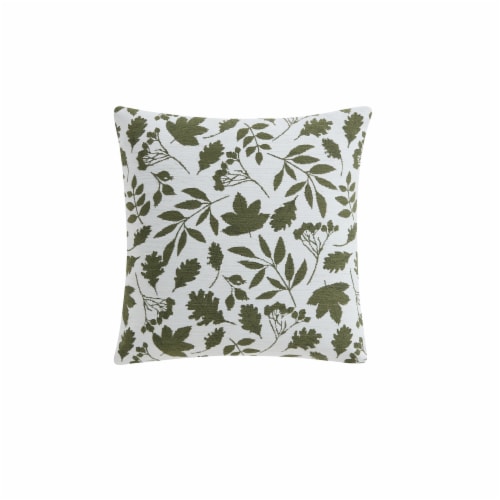 HD Designs Floral Decorative Pillow - Green Perspective: front