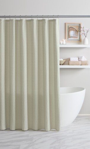 HD Design Shep Polyester Fabric Shower Curtain  - Green Perspective: front
