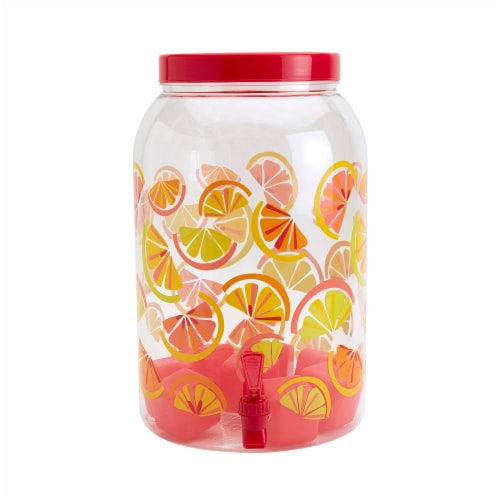 Everyday Living Drink Dispenser with Ice Cubes – Citrus Perspective: front