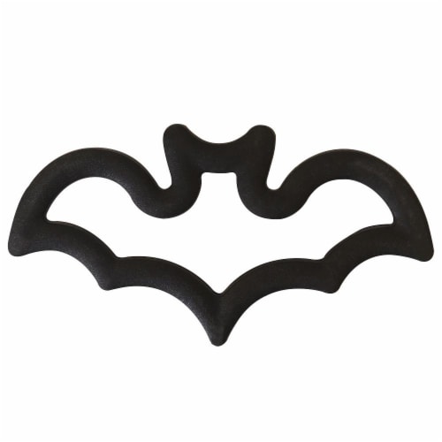 Holiday Home Grippy Bat Cookie Cutter Perspective: front