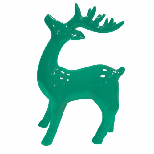 HD Designs Ceramic Deer - Green Perspective: front