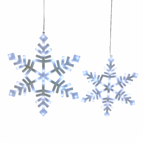 Holiday Home LED Snowflake Decorations Perspective: front