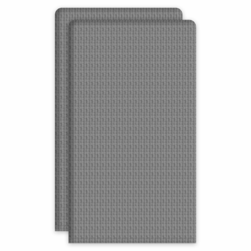 Dash of That Solid Basketweave Kitchen Towel - Grey Perspective: front