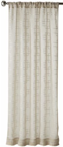 Everyday Living® Bosworth Light Filtering Single Window Panel - Tan Perspective: front