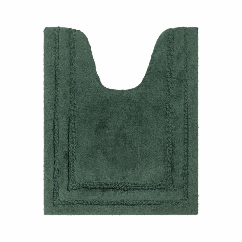 Mohawk Home Modavari Turkish Countour Bath Rug - DUCK GREEN Perspective: front