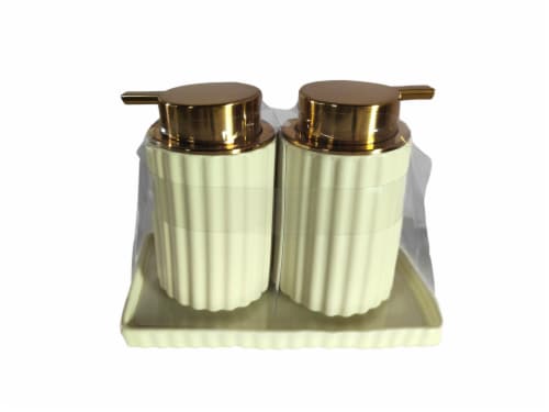 SDS for HD Designs Ceramic 3-Piece Lotion Set - Vanilla Ice Perspective: front
