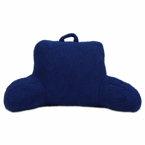 HD Designs Sherpa Bed Rest - Blue Perspective: front