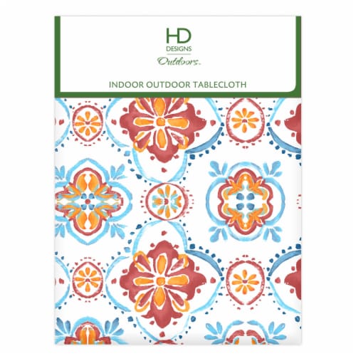 HD Designs Outdoors™ 60 x 84 Inch Indoor Outdoor Tablecloth Perspective: front