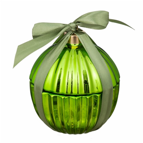 SDS for HD Designs Christmas Ornament Jar Candle - Light Green Perspective: front