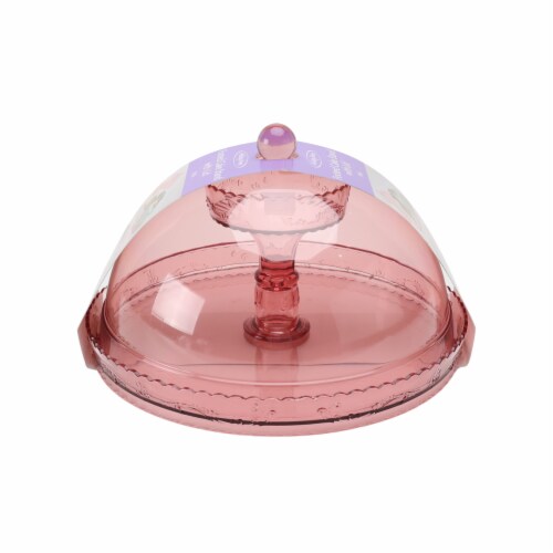 Holiday Home® Easter Acrylic Cake Stand - Pink Perspective: front