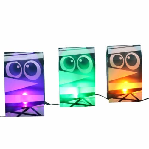Holiday Home LED PVC Luminary Mummies - Multicolored Perspective: front