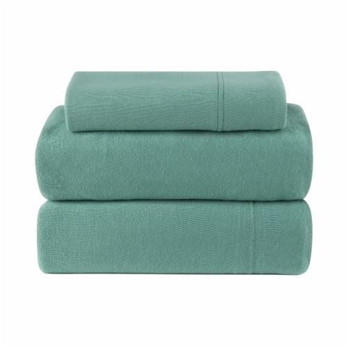 Everyday Living® Jersey Sheet Set - Beryl Green Perspective: front