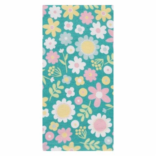 Holiday Home Sea Jet Bouquet Dual Terry Kitchen Towel Perspective: front