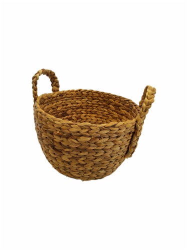 HD Designs Round Water Hyacinth Basket Perspective: front