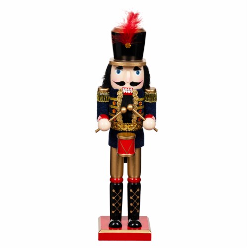 Holiday Home Nutcracker Drummer Boy - Black Perspective: front