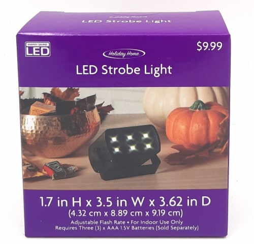 Holiday Home® 30 ct Halloween LED Adjustable Strobe Light Decoration Perspective: front