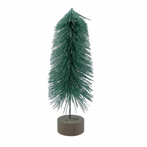 Holiday Home LED Bottle Brush Tree - Light Green Perspective: front