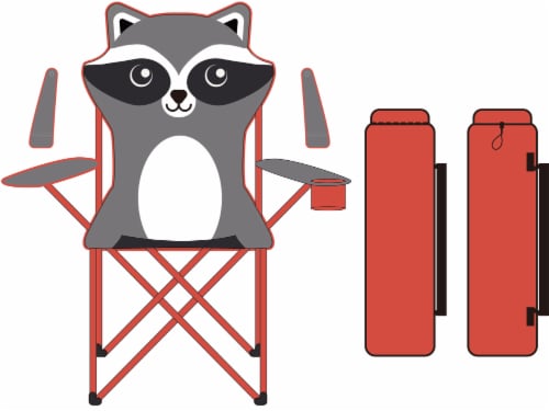 Glacier's® Edge Raccoon Youth Chair Perspective: front