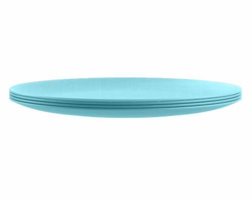 HD Designs Outdoors Summer Round Dinner Plate - Turquoise Perspective: front