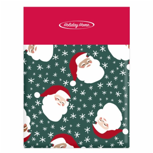 Holiday Home Santa Claus Tablecloth Perspective: front