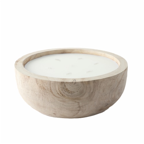 SDS for HD Designs Wooden Bowl Citronella Candle - Natural Perspective: front