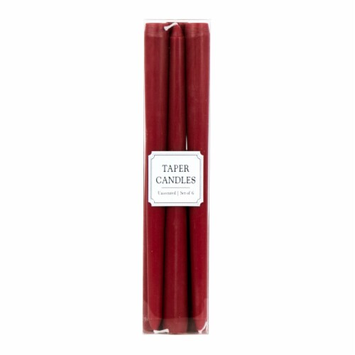 Holiday Home Tapered Candles - Red Perspective: front