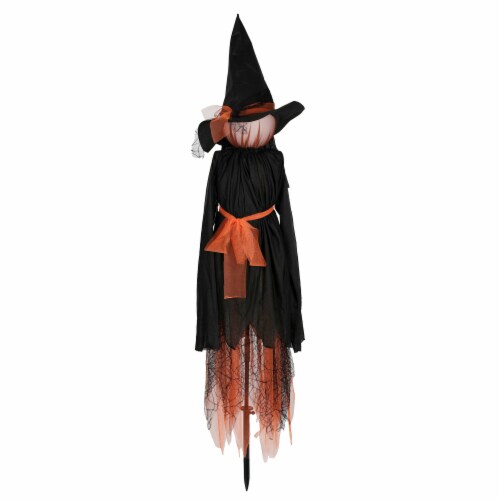 Holiday Home LED Orange Witch Stake Perspective: front
