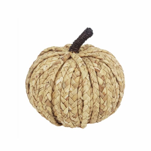Holiday Home 8-Inch Rattan Pumpkin Perspective: front