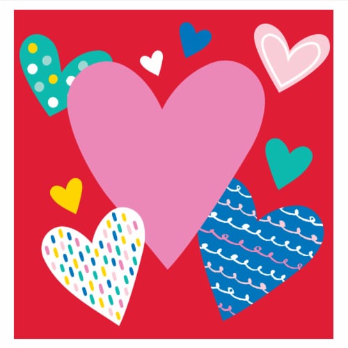 Holiday Home Valentine's Spring Floral Cocktail Napkins Perspective: front