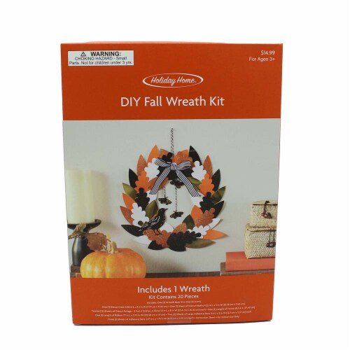Holiday Home® DIY Fall Wreath Kit Perspective: front