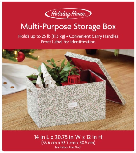 Holiday Home® Multi-Purpose Storage Box - Pine Perspective: front