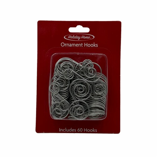 Holiday Home® Swirl Ornament Hooks - Silver Perspective: front