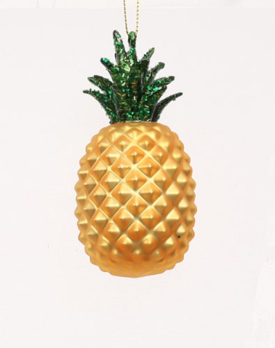 Holiday Home Pineapple Ornament Perspective: front