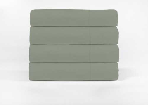 HD Designs Linen Sheet Set - Green Perspective: front