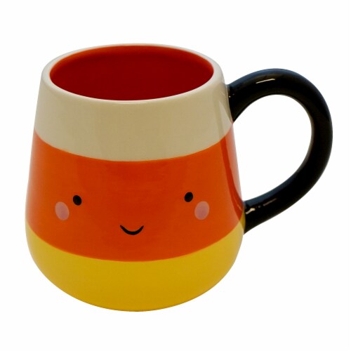 Holiday Home Halloween Mug - Calderon Candycorn Perspective: front