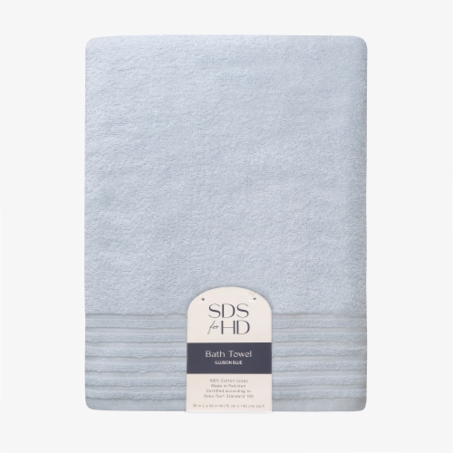 Sewing Down South Winter Bath Towel - Illusion Blue Perspective: front