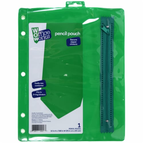 Office Works Blue Mesh 2 Pocket Pencil Pouch, 1 ct - Ralphs