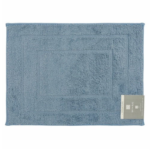 HD Designs Mohawk Home Bath Rug - Ashley Blue Perspective: front
