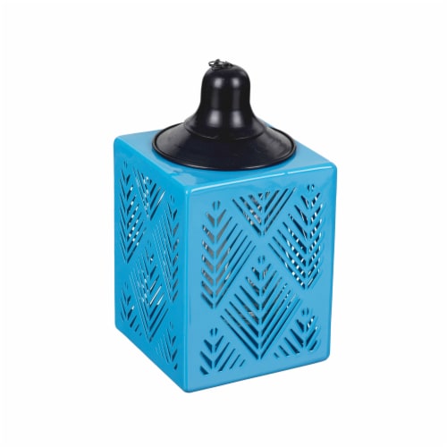 Everyday Living Metal Oil Torch Leaf - Blue Perspective: front