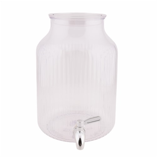 HD Outdoors Acrylic Ribbed Ombre Beverage Dispenser Perspective: front