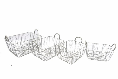 HD Designs Extra Large Rectangular Wire Storage Basket Perspective: front