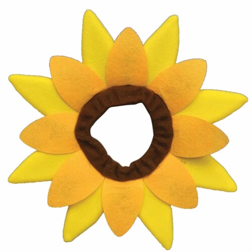 Holiday Home Medium/Large Sunflower Pet Neck Band Perspective: front