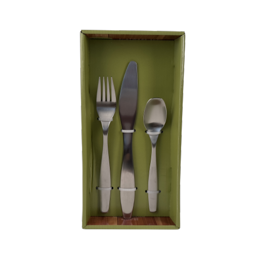 Dash of That 12 Piece Crew Boxed Flatware Set Perspective: front