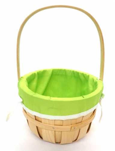 Holiday Home® Easter Bushel Basket With Green Liner Perspective: front