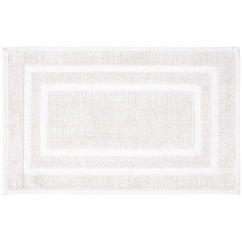 HD Designs Antimicrobial Bath Rug - Bright White Perspective: front