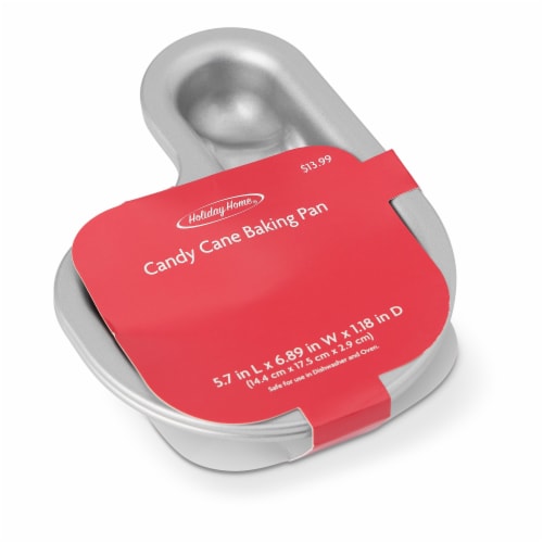 Holiday Home Metal Mini Bakeware Pans - Candy Cane Perspective: front