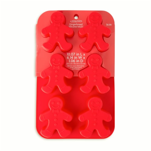 Holiday Home Silicone Bakeware Pan - Gingerbread Perspective: front