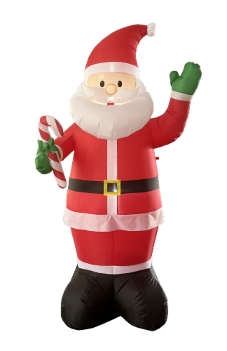 Holiday Home Inflatable Santa Claus Perspective: front